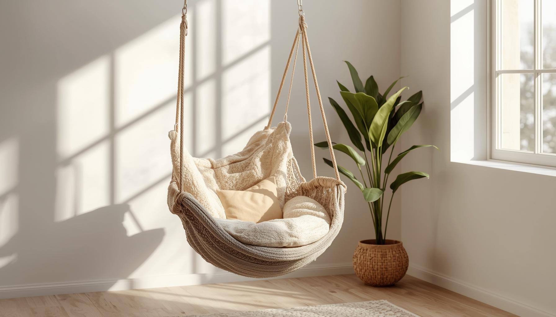 Fotele hamakowe do wnętrz Zalety komfort styl i relaks